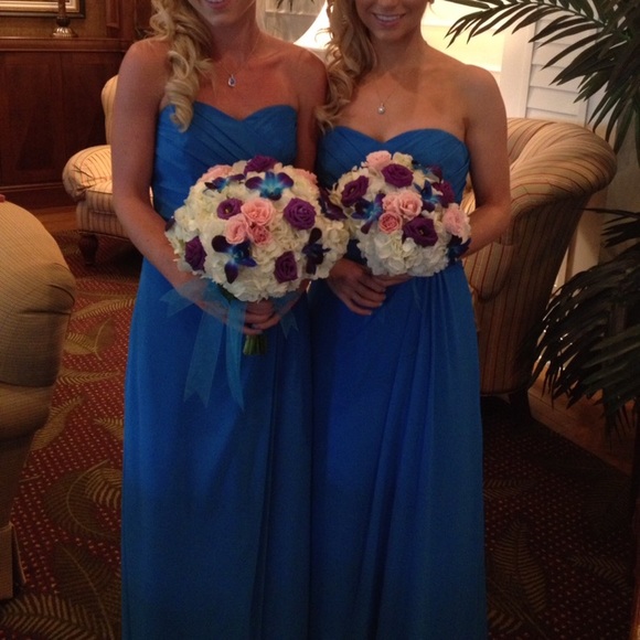 Alfred Angelo marine blue sz 4 bridesmaid dress. - Picture 8 of 8